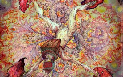 GNAW THEIR TONGUES / CROWHURST DEBUT ARTWORK FOR UPCOMING LP