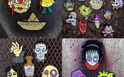 Grab these Stylized Horror Pin Sets Now from Butch-O-Vision