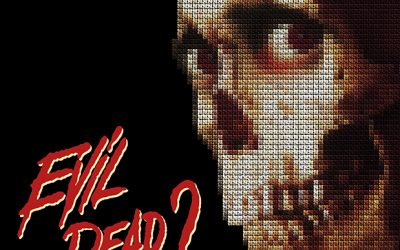 Cross-stitching gets groovy with “EVIL DEAD 2: THE BOOK OF THE THREAD”