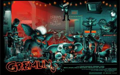 The Gremlins Unwind In This New Screen Print Poster From Hero Complex Gallery And Vance Kelly