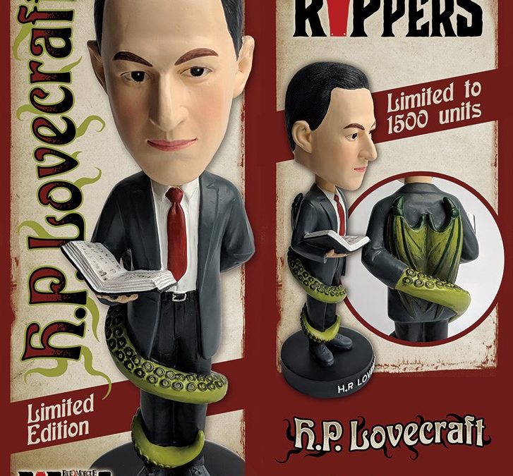 Rue Morgue RIPPERS “H.P. LOVECRAFT BOBBLEHEAD” now available for pre-order