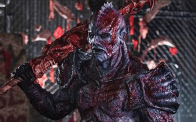 “PSYCHO GOREMAN” gets a release date and red-drenched poster