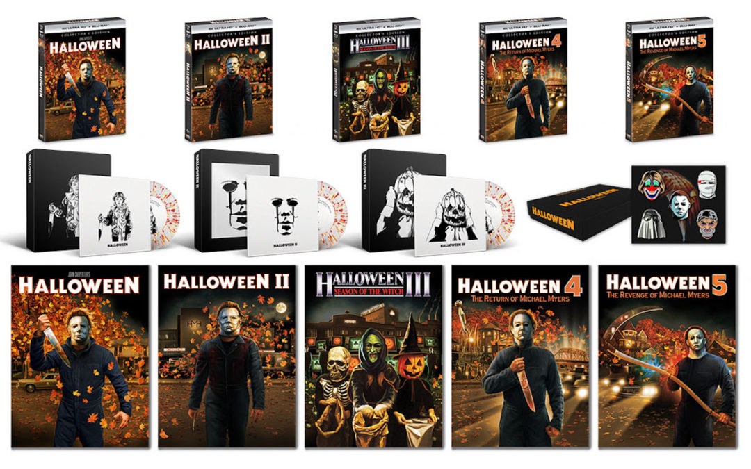 Full specs and art for first five “HALLOWEEN” films on Scream Factory 4K UHD discs!
