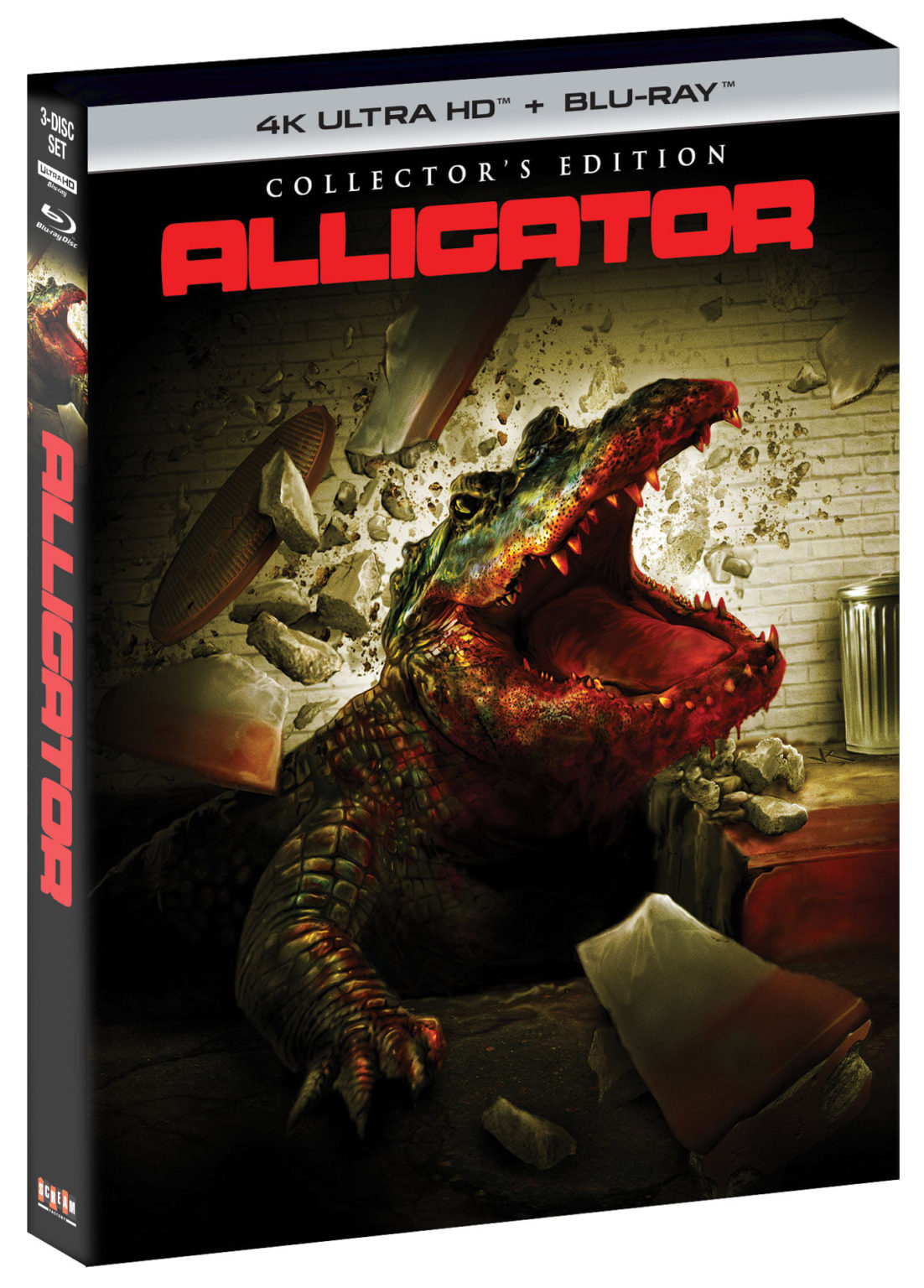 Full specs/contents announced for “ALLIGATOR” Scream Factory 4K/Bluray