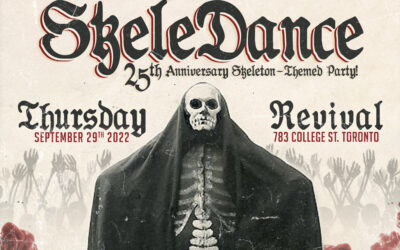 Celebrate 25 years of Rue Morgue with “SKELEDANCE” Toronto’s first annual skeleton-themed costume party!