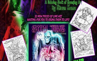 Shaun Kama’s “SPOOKY TREATS” is Creepy Coloring Fun for All