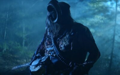 Kane Hodder’s Goatface stalks through our exclusive “KILL HER GOATS” clip