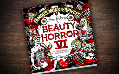 “Beauty of Horror” Creator Alan Robert Tips His Hat To The Masters With “Famous Monsterpieces” Coloring Book