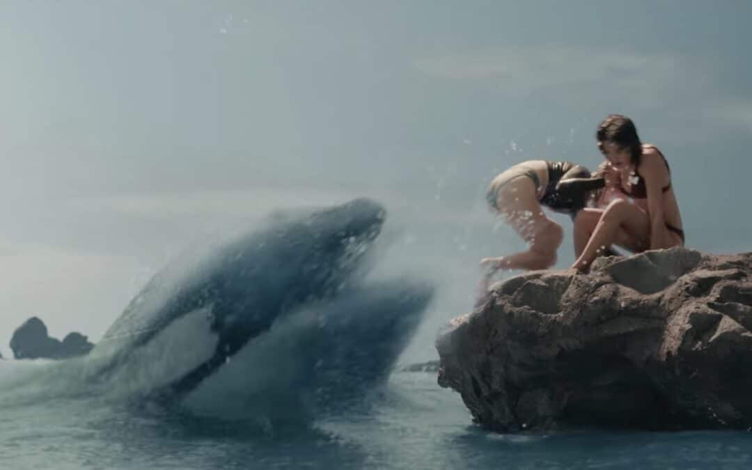 A truly “KiLLER WHALE” swims in next month; trailer & poster