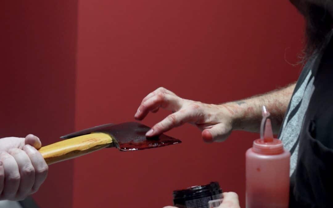 Exclusive behind-the-scenes clip: The gore of “NEW FEARS EVE”