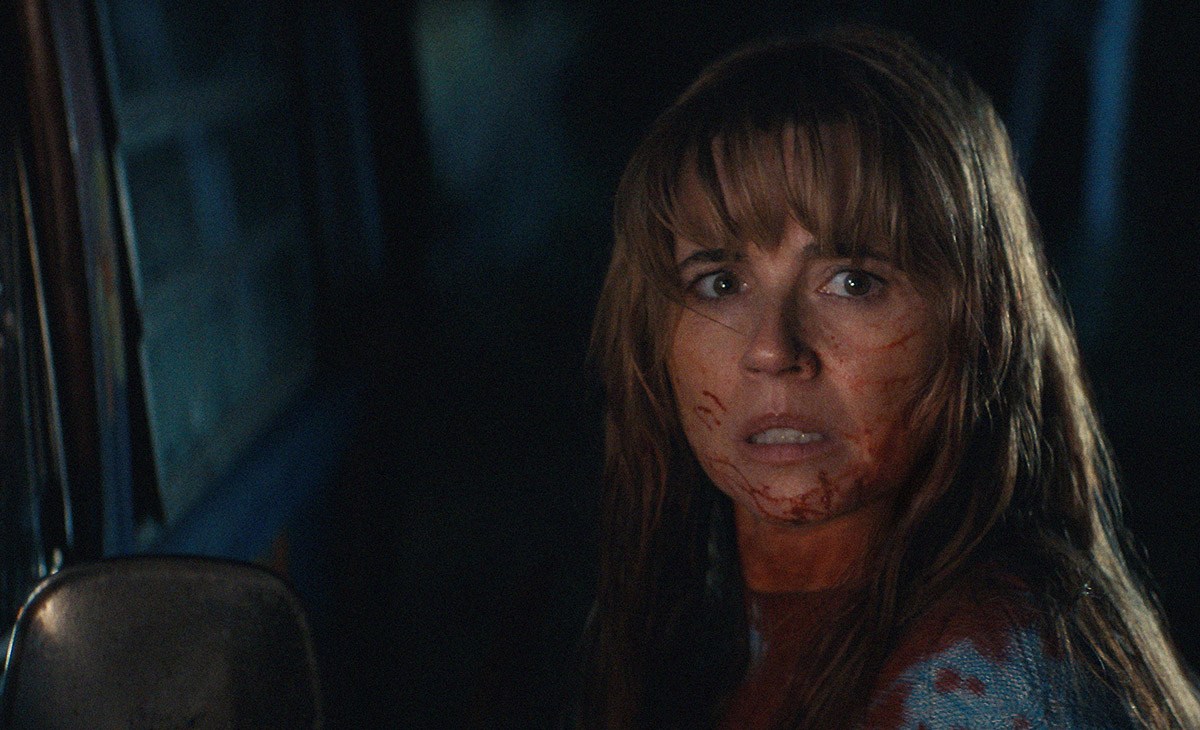 Linda Cardellini as Pamela Voorhees in Crystal Lake, courtesy of Peacock