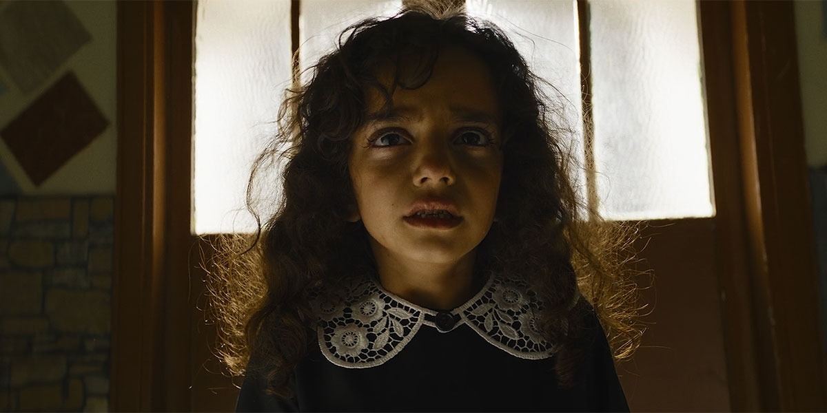 Production still from Trees Are Watching, starring Eva Green