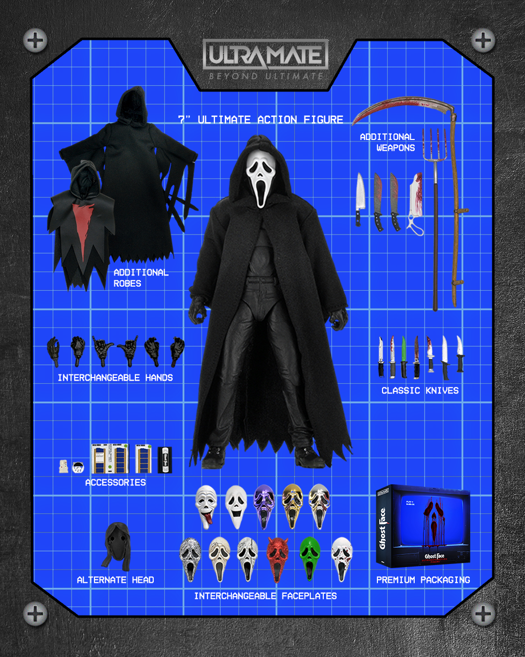 NECA Opens Preorders for New "Ghost Face" ULTRAmate Figure - RUE MORGUE